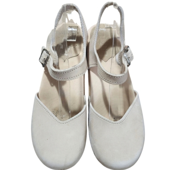 Sandgren's Saragasso Sand Nubuck Made In Sweden Scandinavian Clogs EU 38  US 8 - Picture 4 of 9